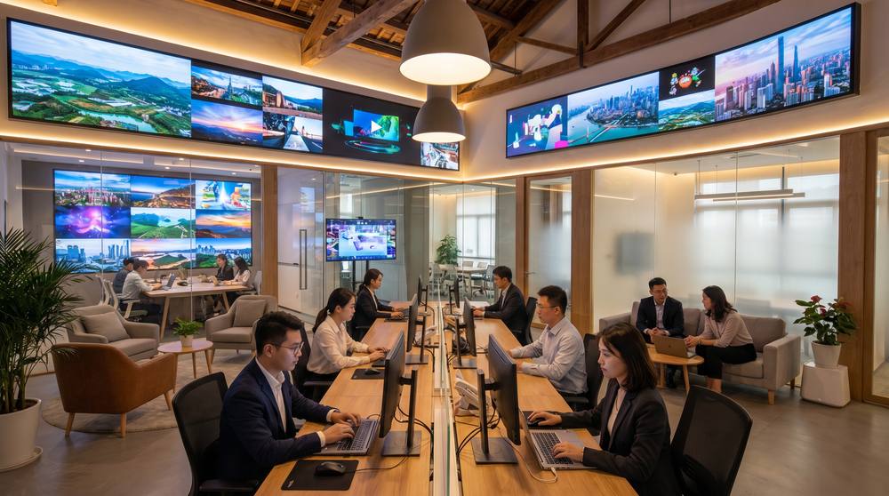 蘑菇视频传媒中心办公室